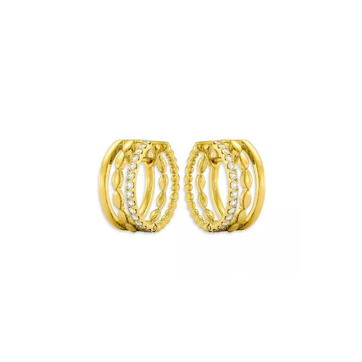 Etho Maria Diamond Huggie Earrings