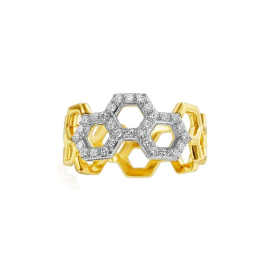 Gumuchain Diamond Section B Ring
