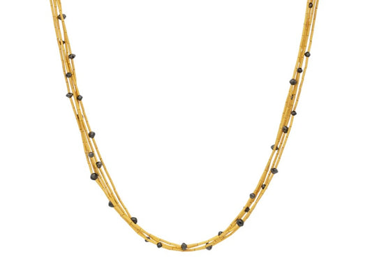 Gurhan Rain Black Diamond Necklace