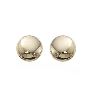 Yellow Gold Ball Earrings