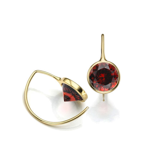 Toby Pomeroy Garnet Comet Earrings