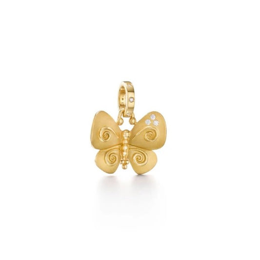 Temple St. Clair Golden Butterfly Pendant