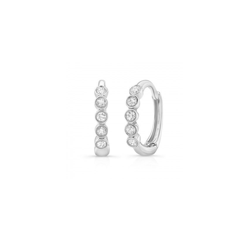 Diamond Hoop Earrings