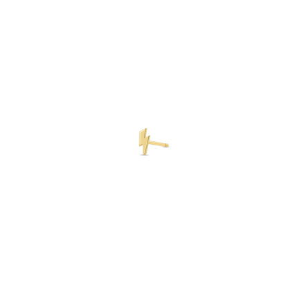 Zoë Chicco Single Lightning Bolt Stud Earring