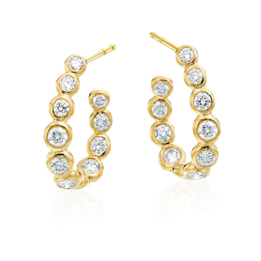 Gumuchian Moonlight Diamond Hoop Earrings