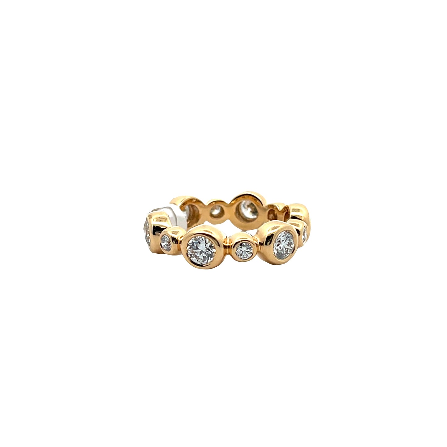 Gumuchian Moonlight Bezel Diamond Eternity Band