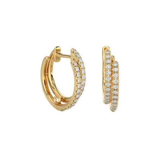 Diamond Hoop Earrings