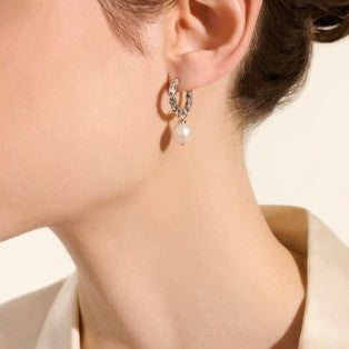 John Hardy Essentials Pearl Hoops