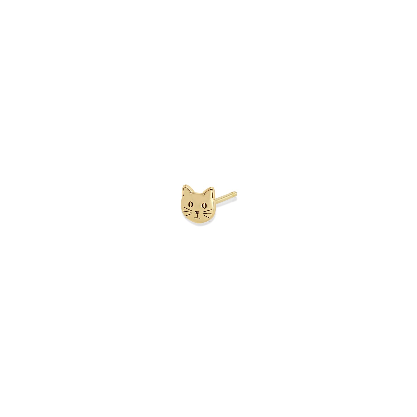 Zoe Chicco Single Cat Stud Earring