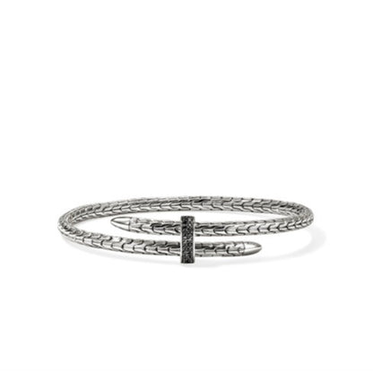 John Hardy Spear Black Sapphire Cuff Bracelet