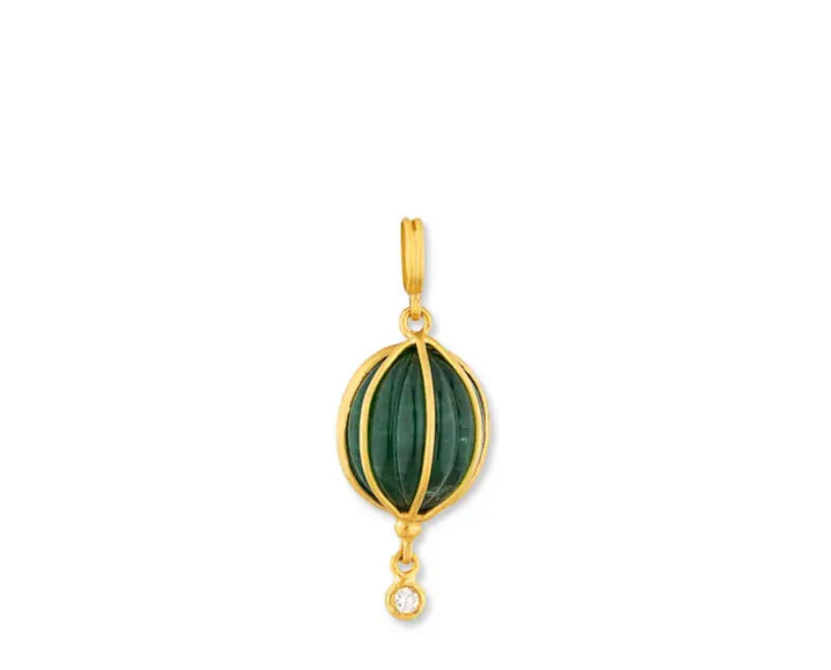 Lika Behar Caged Emerald Pendant