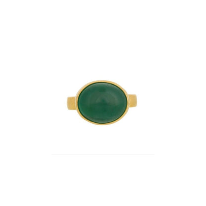 Gurhan Rune Gold Emerald Ring