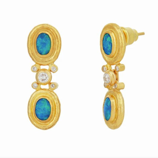 Gurhan Mus Gold Drop Opal Earrings