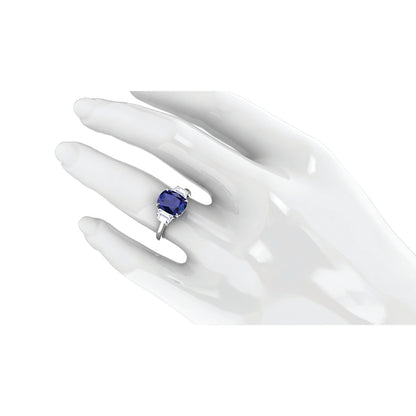 Sapphire & Diamond Ring