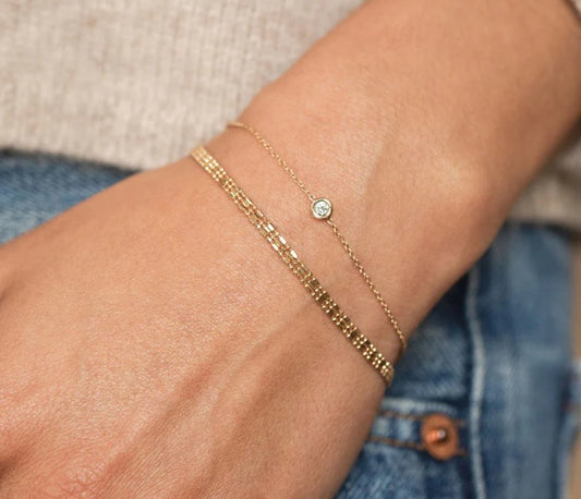 Zoë Chicco Gold Bead Bracelet
