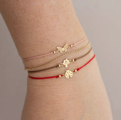 Zoë Chicco Ladybug Cord Bracelet