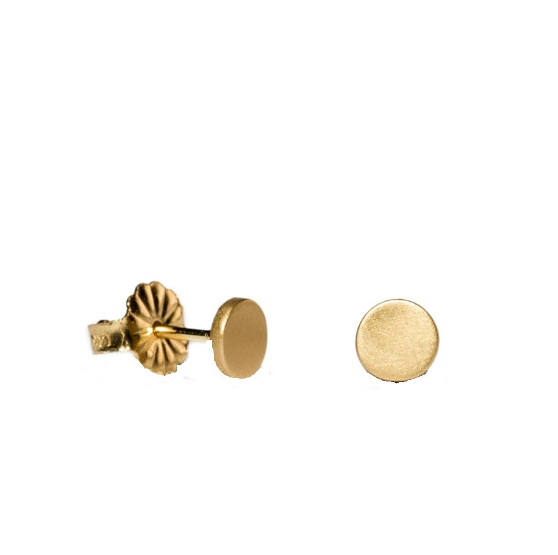 Yellow Gold Stud Earrings