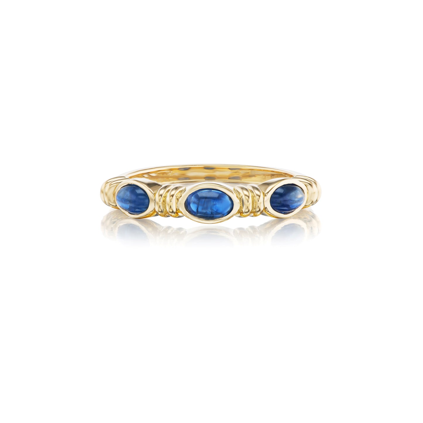 Chris Correia Yellow Gold Blue Sapphire Ring