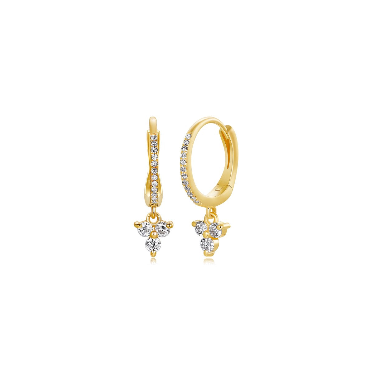 Diamond Hoop Earrings