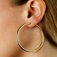 Yellow Gold Hoop Earrings