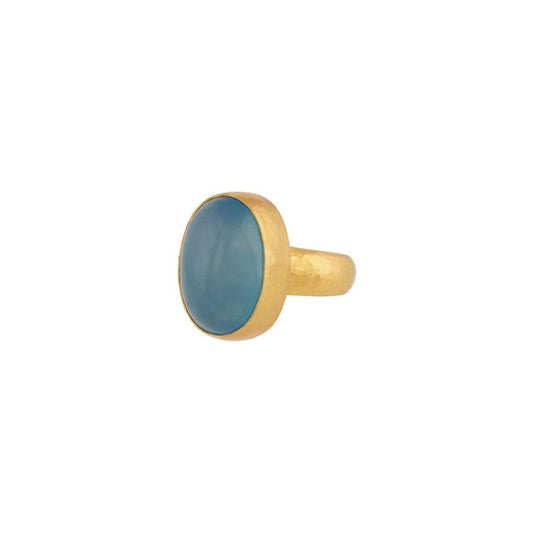 Gurhan Rune Aquamarine Ring