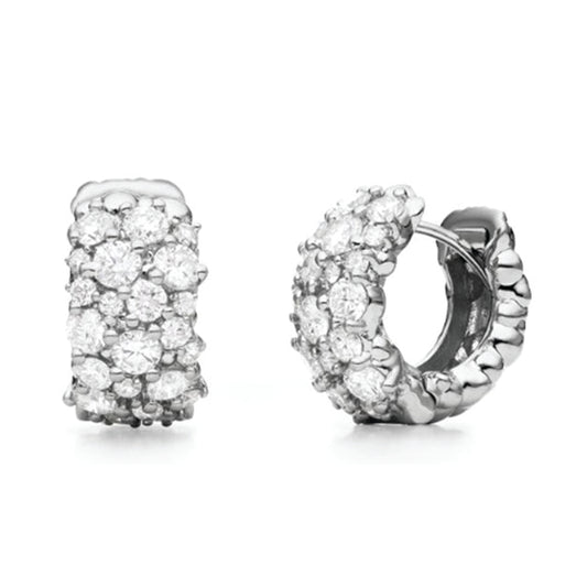 Diamond Hoop Earrings