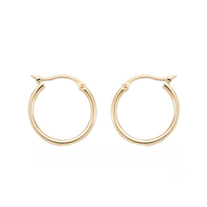 Yellow Gold Hoop Earrings