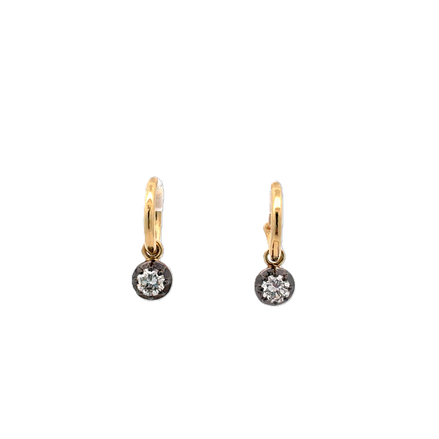 Diamond Hoop Earrings
