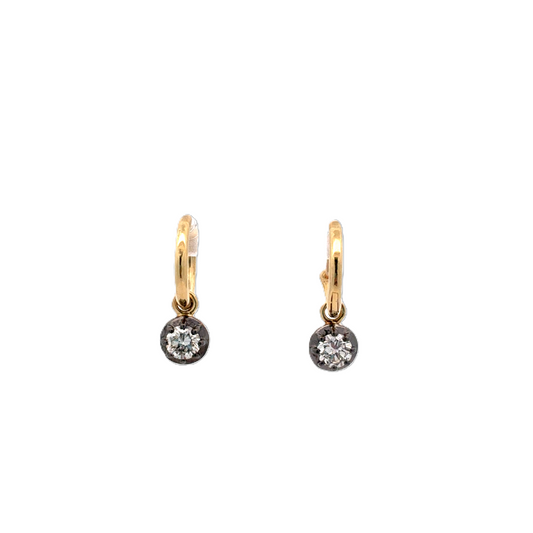 Diamond Hoop Earrings