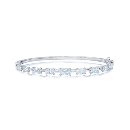 Kwiat Starry Night Mixed Shape Diamond  Bangle Bracelet