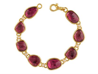 Gurhan Elements Pink Tourmaline and Diamond Bracelet