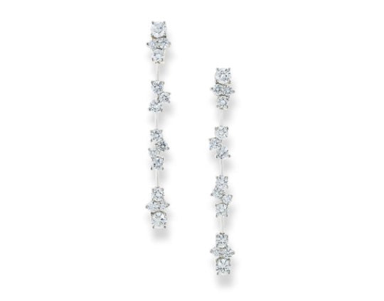 Suna Platinum Diamond Earrings