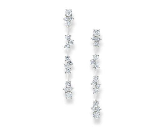 Suna Platinum Diamond Earrings
