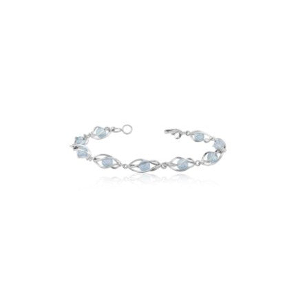 Sterling Silver Blue Topaz Bracelet