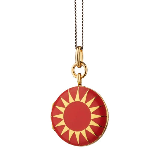 Monica Rich Kosann Red Enamel Locket